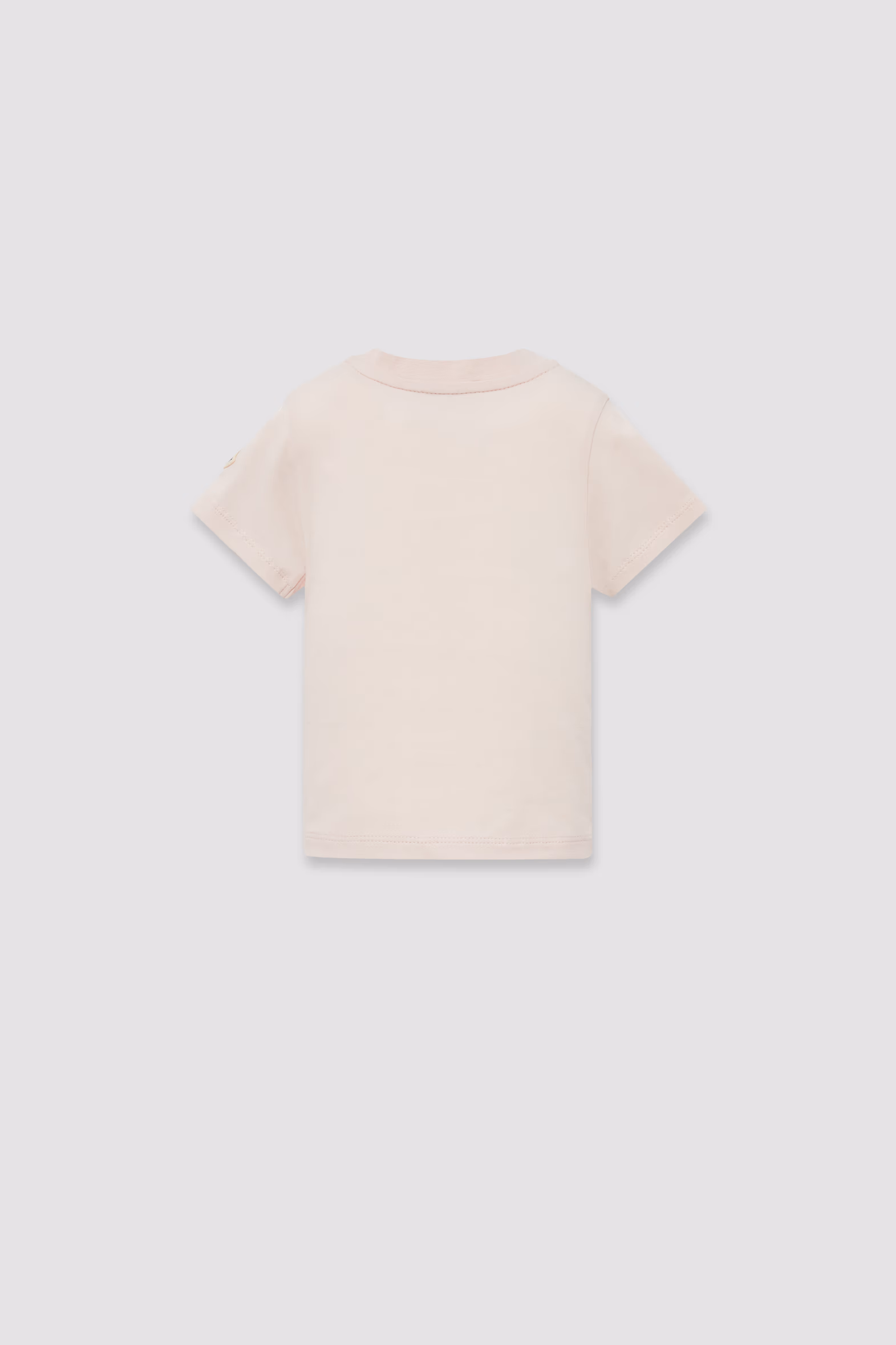 Teddy Bear Motif Cotton T-Shirt Girl Light Pink Moncler 2